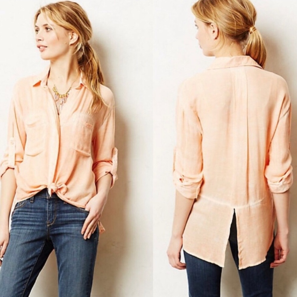Anthropologie Cloth and Stone Skyscape Buttondown